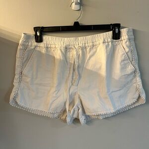 LOFT High Waist white Shorts